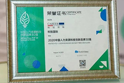 喜讯！！808钱包荣获“2020中国人力资源科技创新品牌30强”